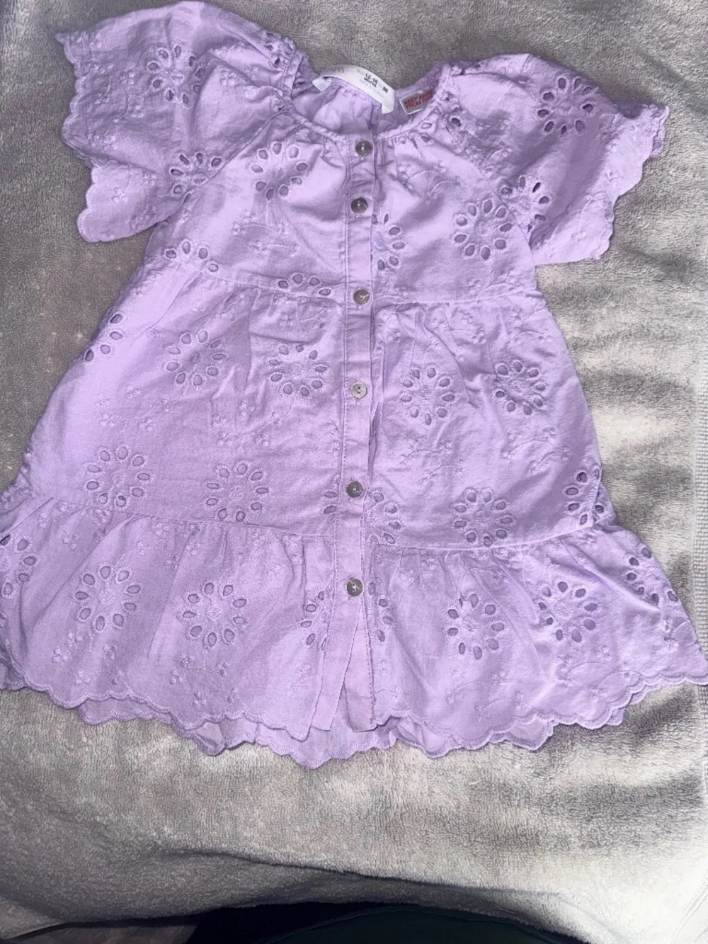 Zara Purple embroidery dress